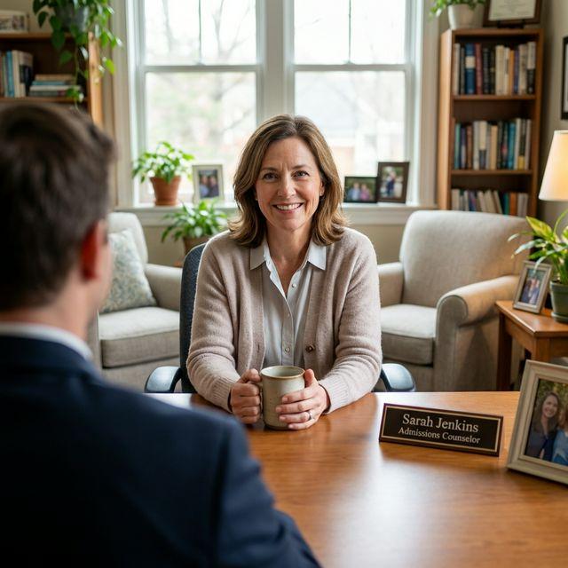 Compassionate admissions counselor ready to help