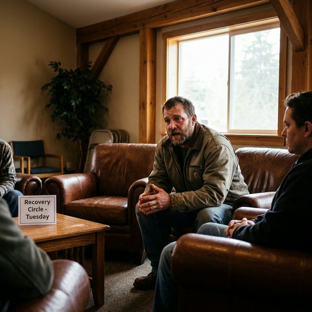 Men's Addiction Treatment Session